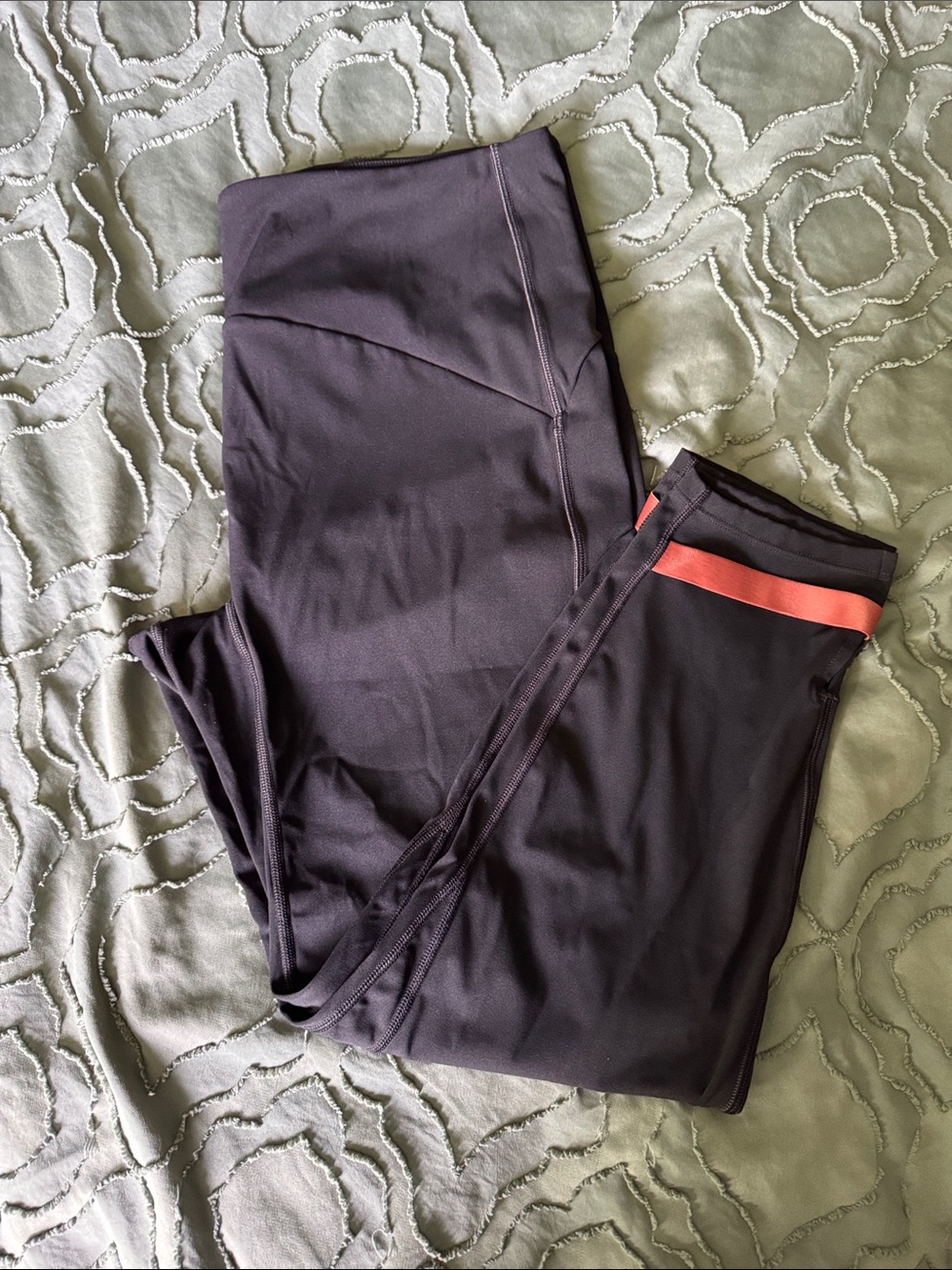 Zyia Black Luxe Leggings with ankle detail strap